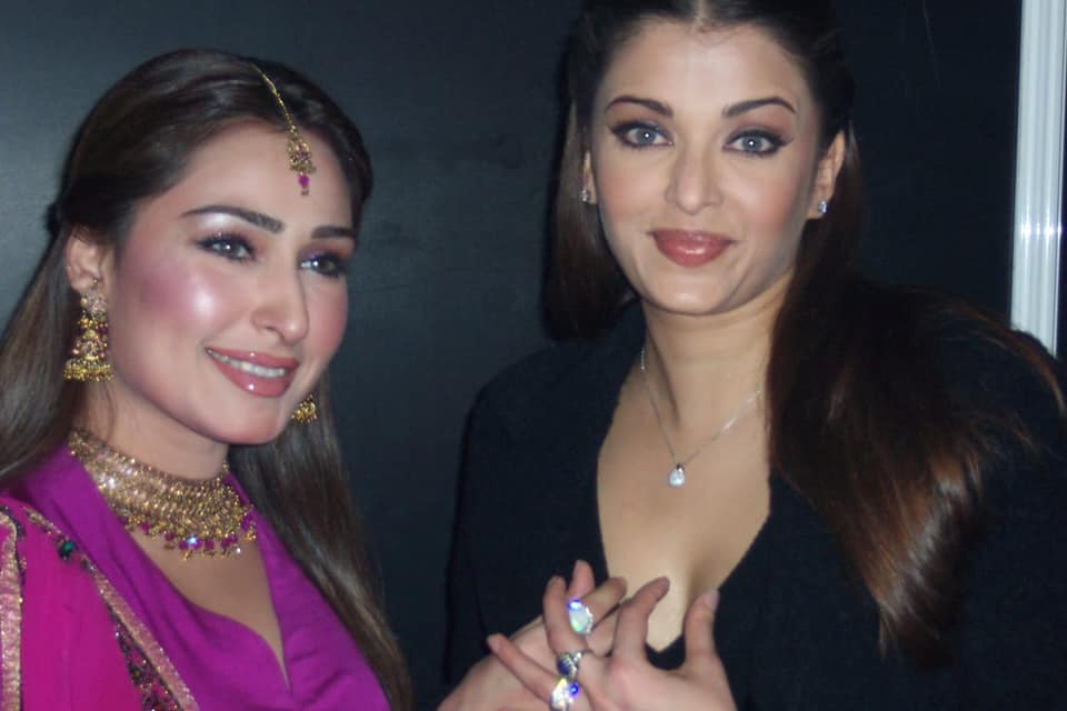 Reema Khan with Aishwarya Rai Bachchan