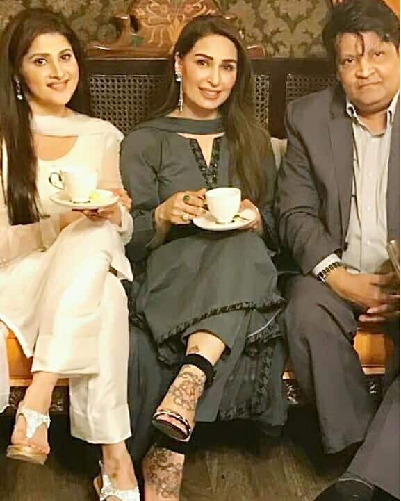 Reema Khan with Sahiba and Umer Shairf