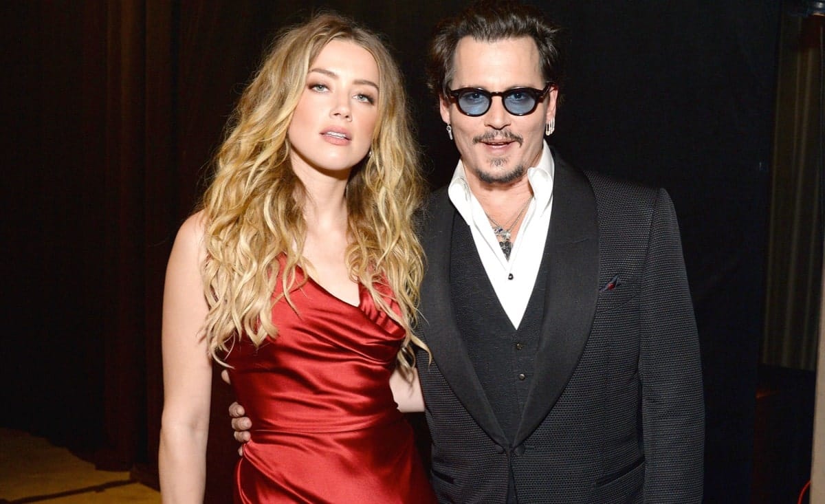 Actress Amber Hear with husband Johnny Depp
