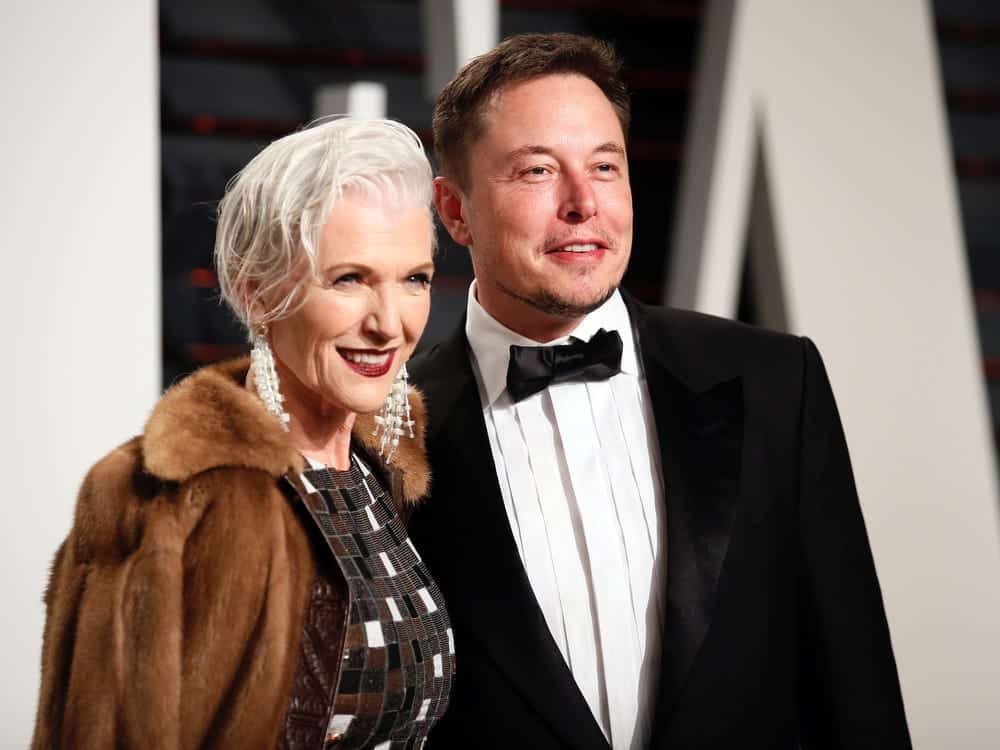 Elon Musk with his mother, Maye Musk