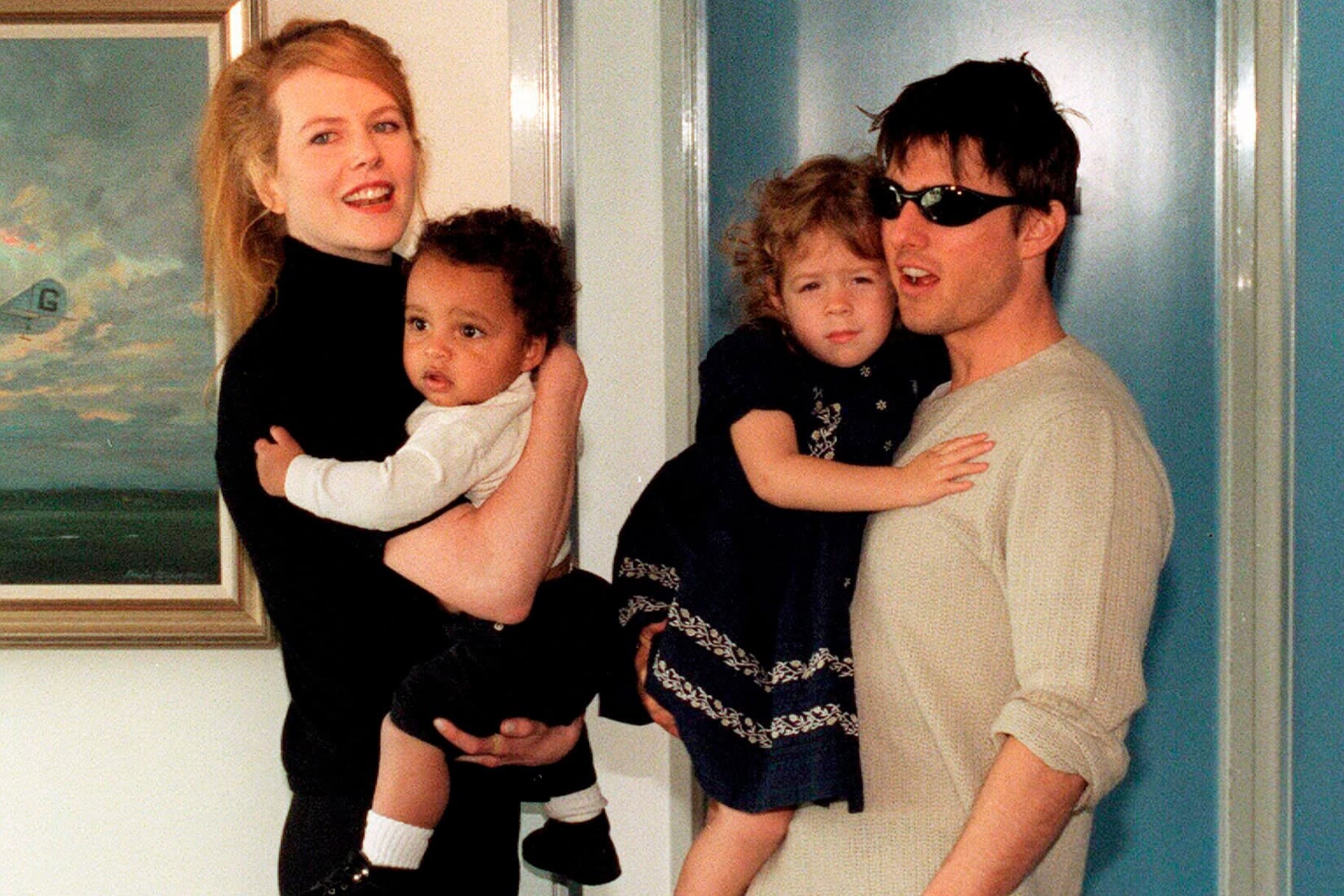 Tom and Nicole Kidman with Children